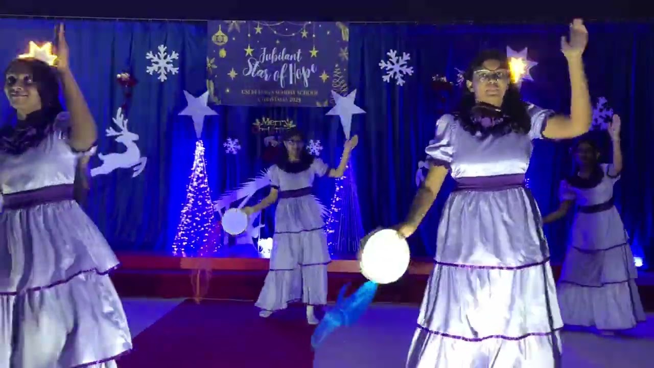 Let Let us Adore Him: Tambourine dance