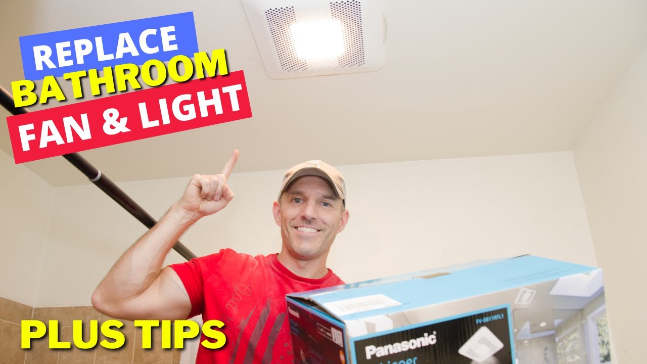 How to install NEW Exhaust fan and light in bathroom (Panasonic)