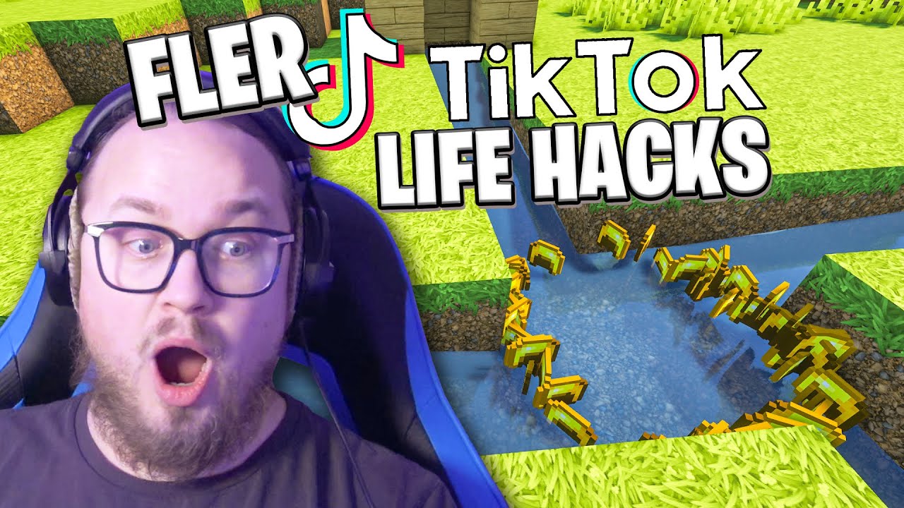 TESTAR FLER TIKTOK LIFE HACKS FÖR MINECRAFT!