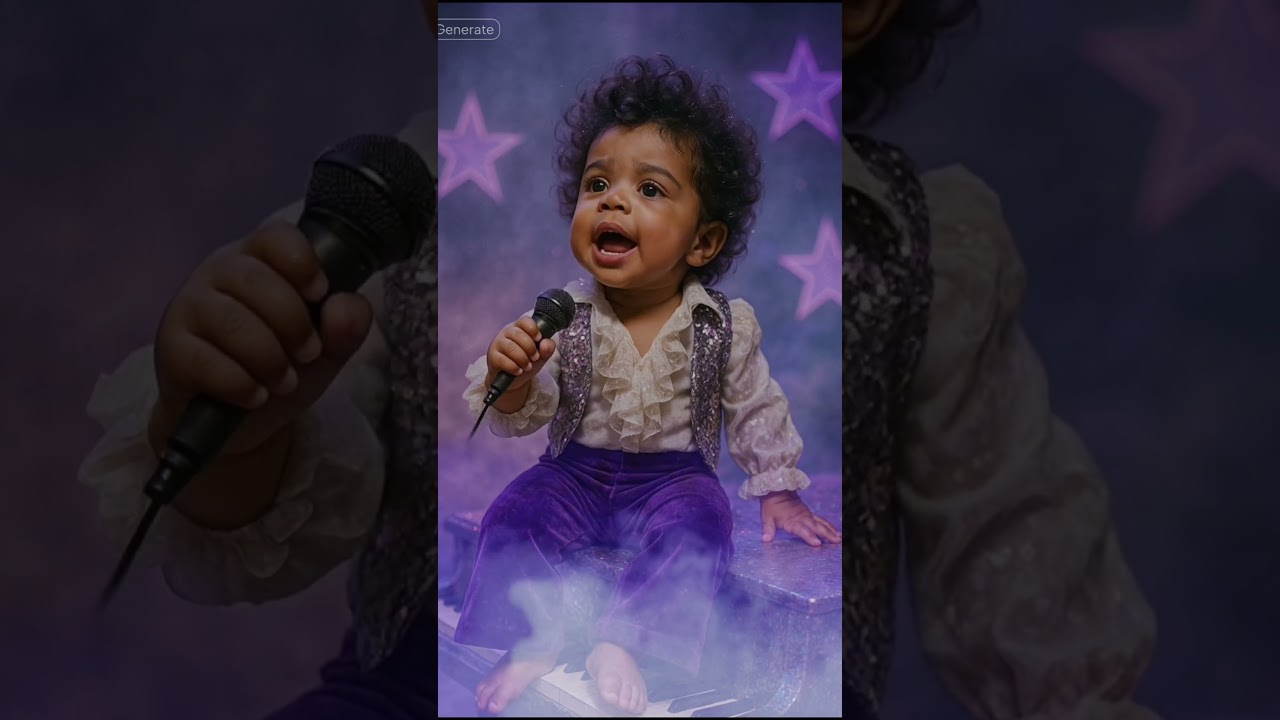 Baby Prince singing Purple Rain #ai #music #baby #aicover #cute