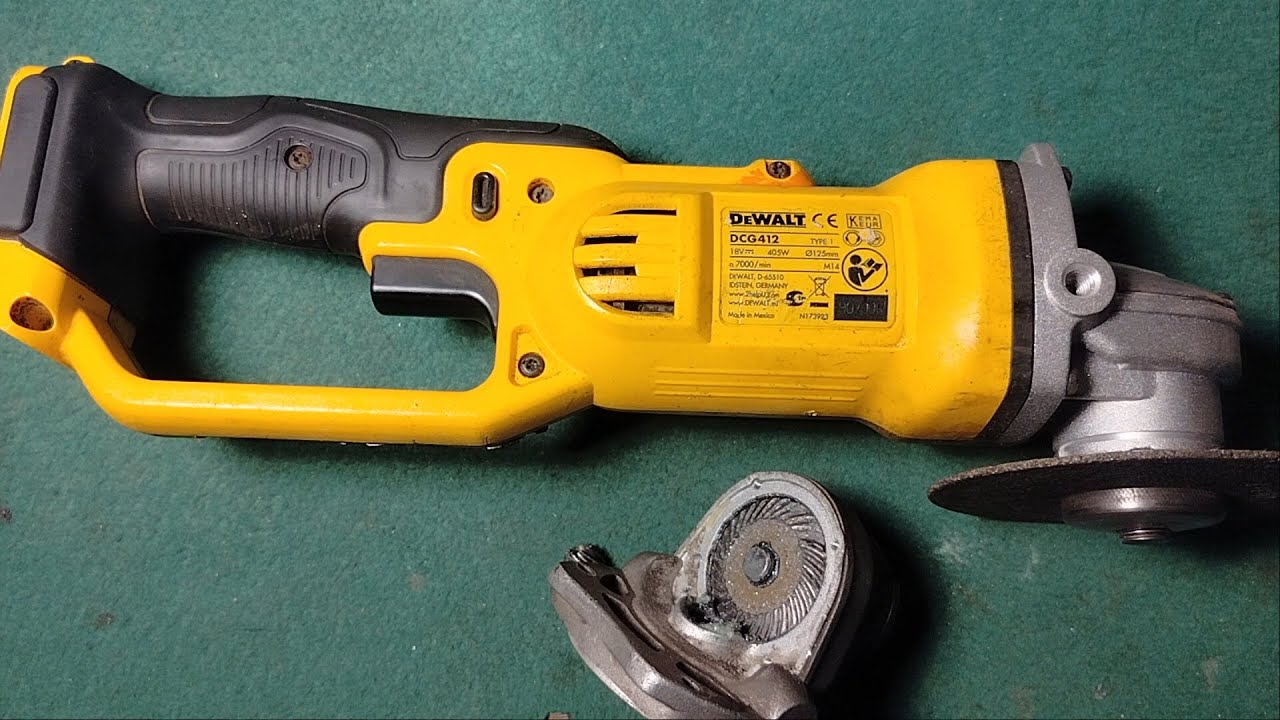 Naprawa szlifierki DeWALT DCG-412 Zaskakujące uszkodzenia jak na markowy sprzęt