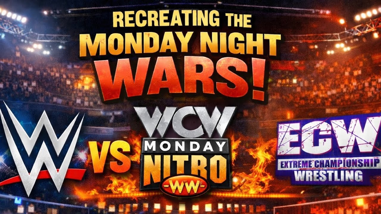 Recreating the Monday Night War | WWE vs WCW vs ECW MyGM | WWE 2K25 MyGM Mode Challenge