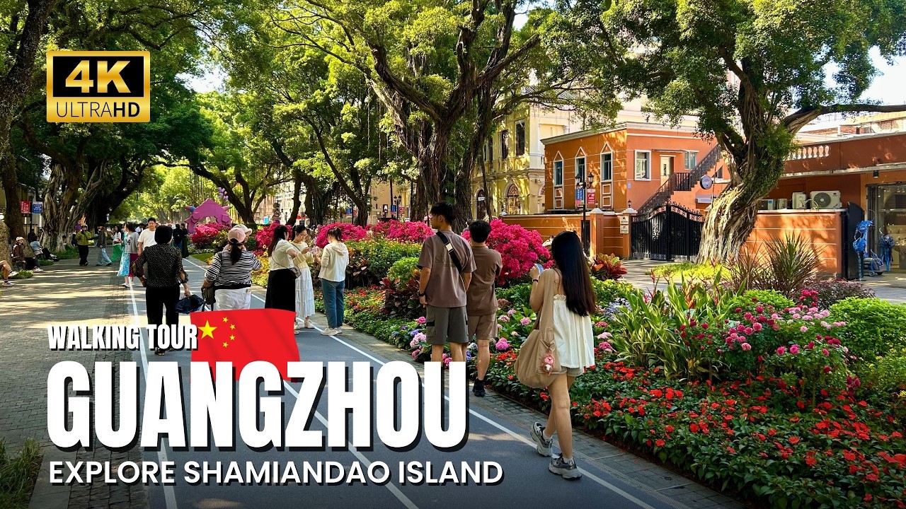 Exploring Hidden Streets of Guangzhou 🇨🇳 Shamiandao Island Walk | 4K Tour
