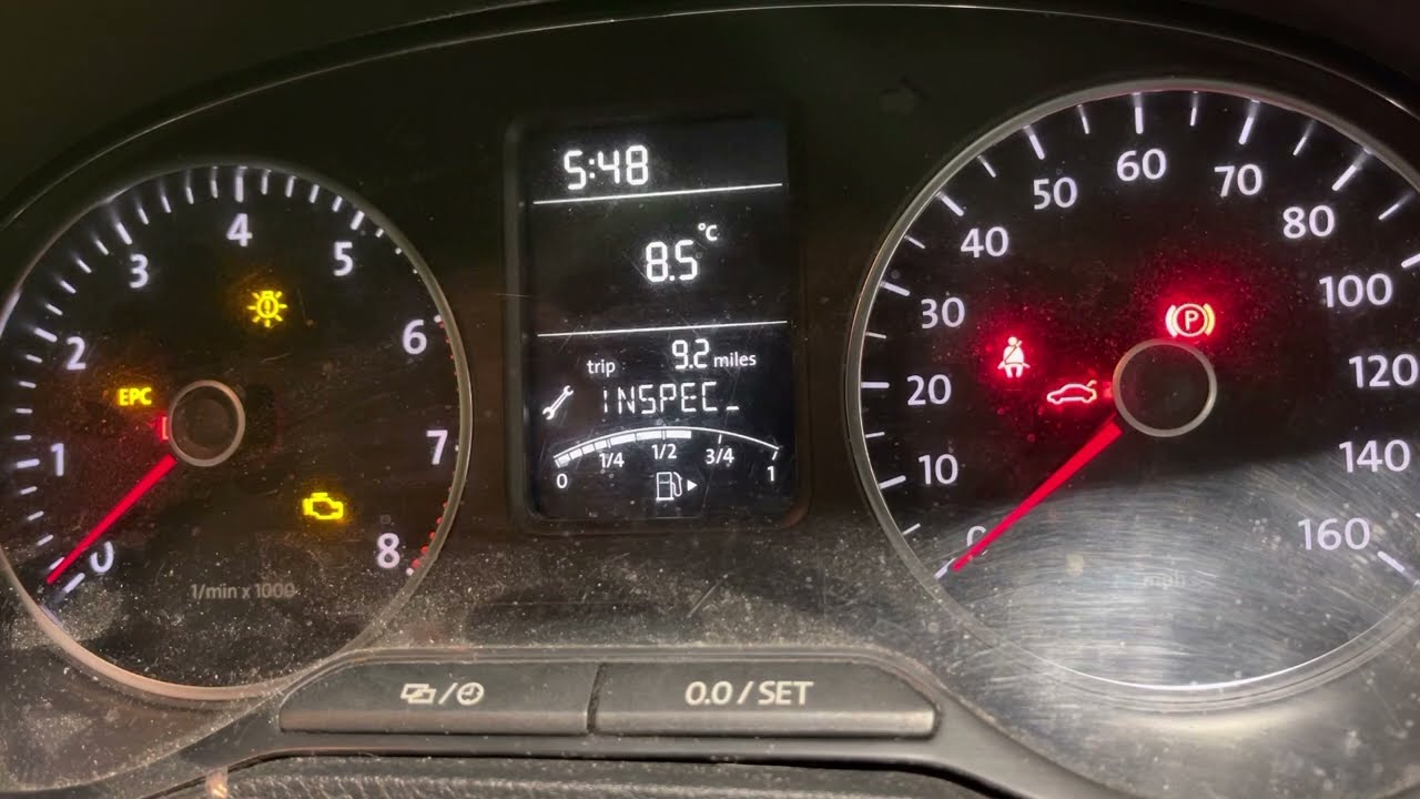 Сброс индикатора сервисного осмотра VW Polo 6R
