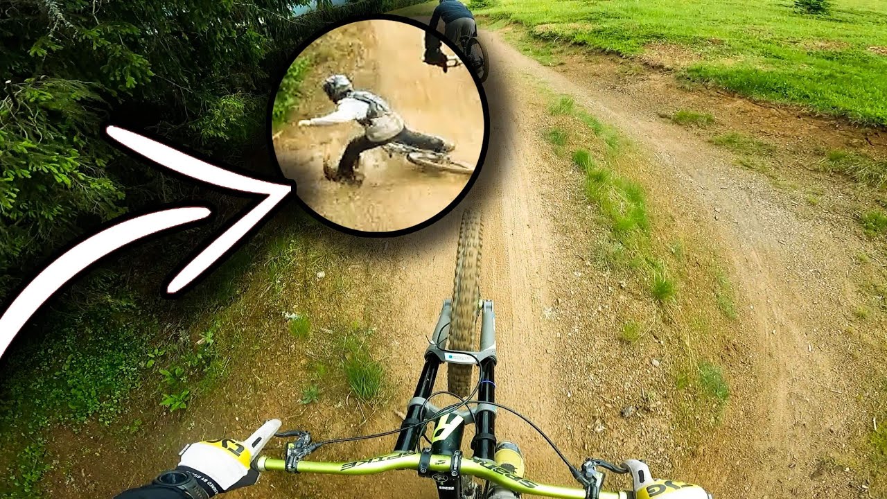 Il tombe devant nous ! Session à Avoriaz Bikepark