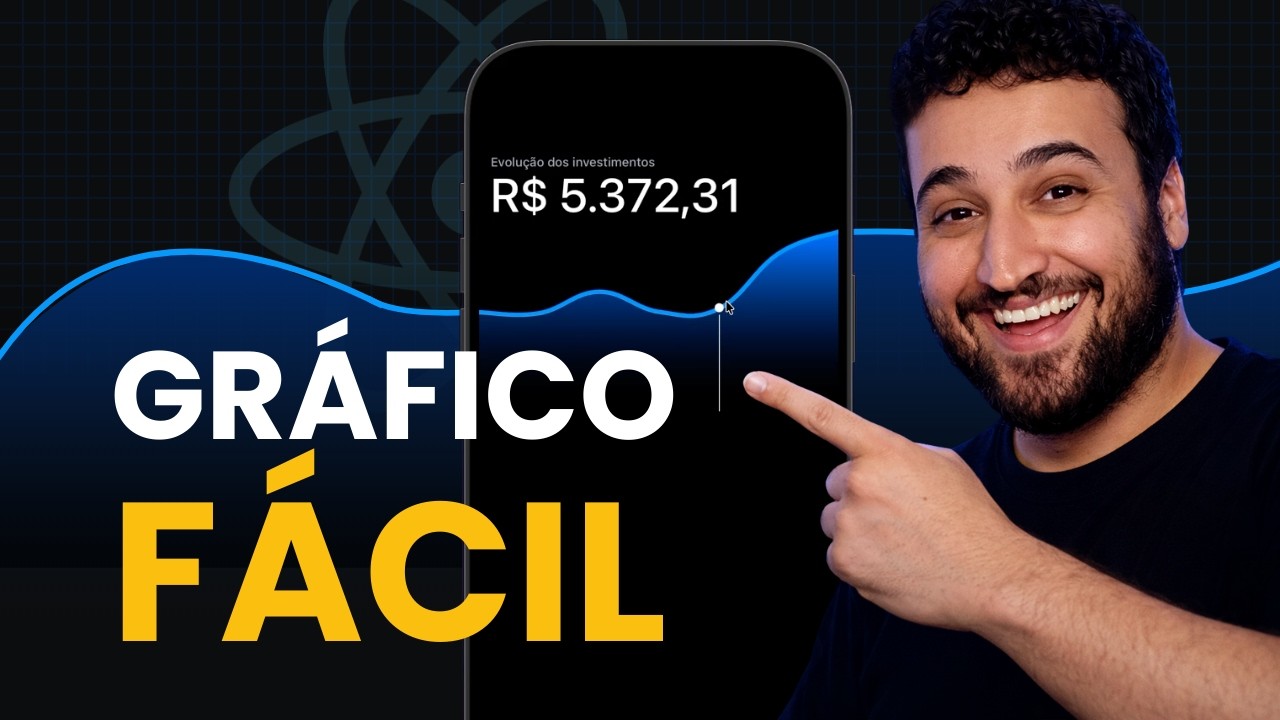 Gráfico Animado no React Native + Expo com IA: react native gifted charts, use count up e  mais