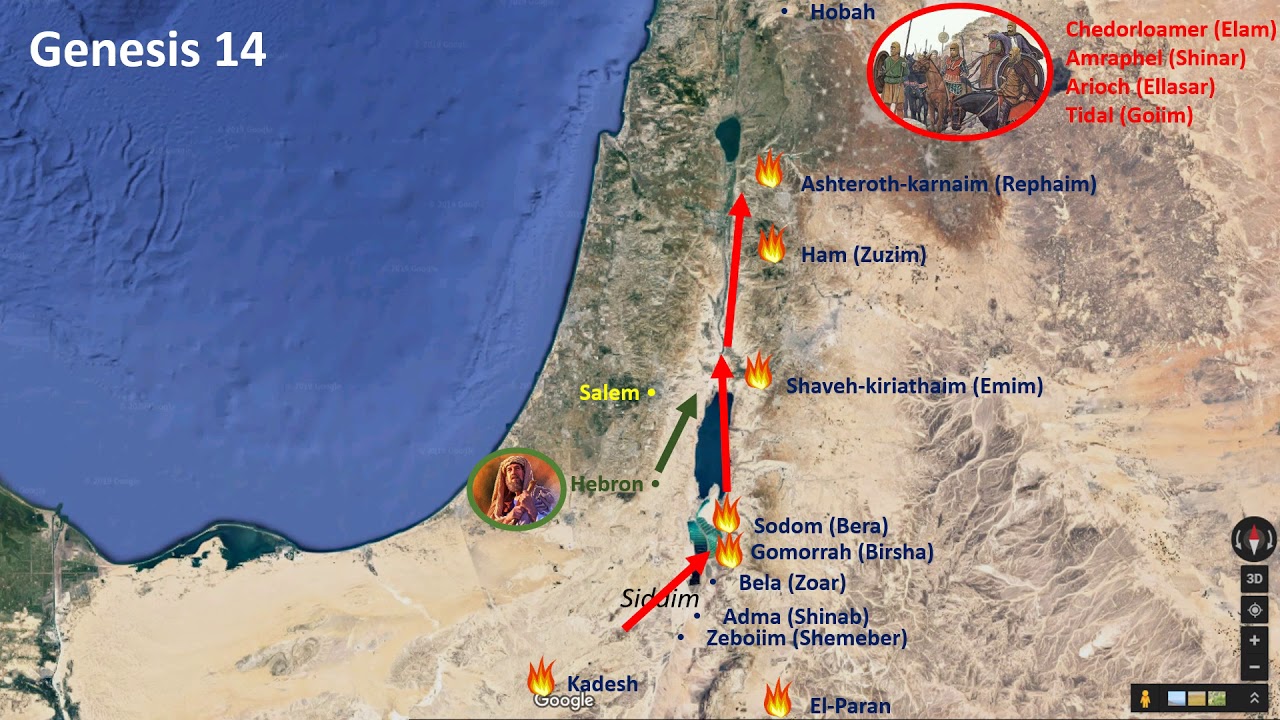 Genesis 14 - Abram rescues lot, meets Melchizedek