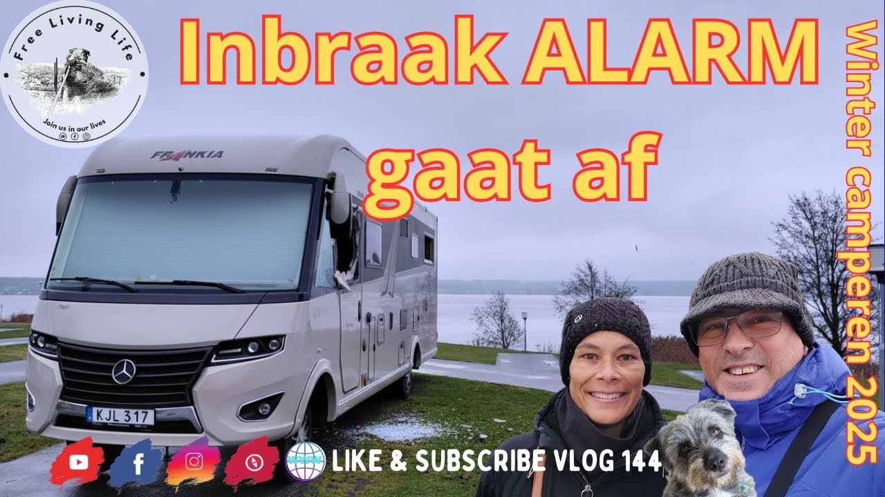 Winter Camperreis Zweden ALARM in de Camper! Stop 17 Karlskoga ❄️SE Vlog 144