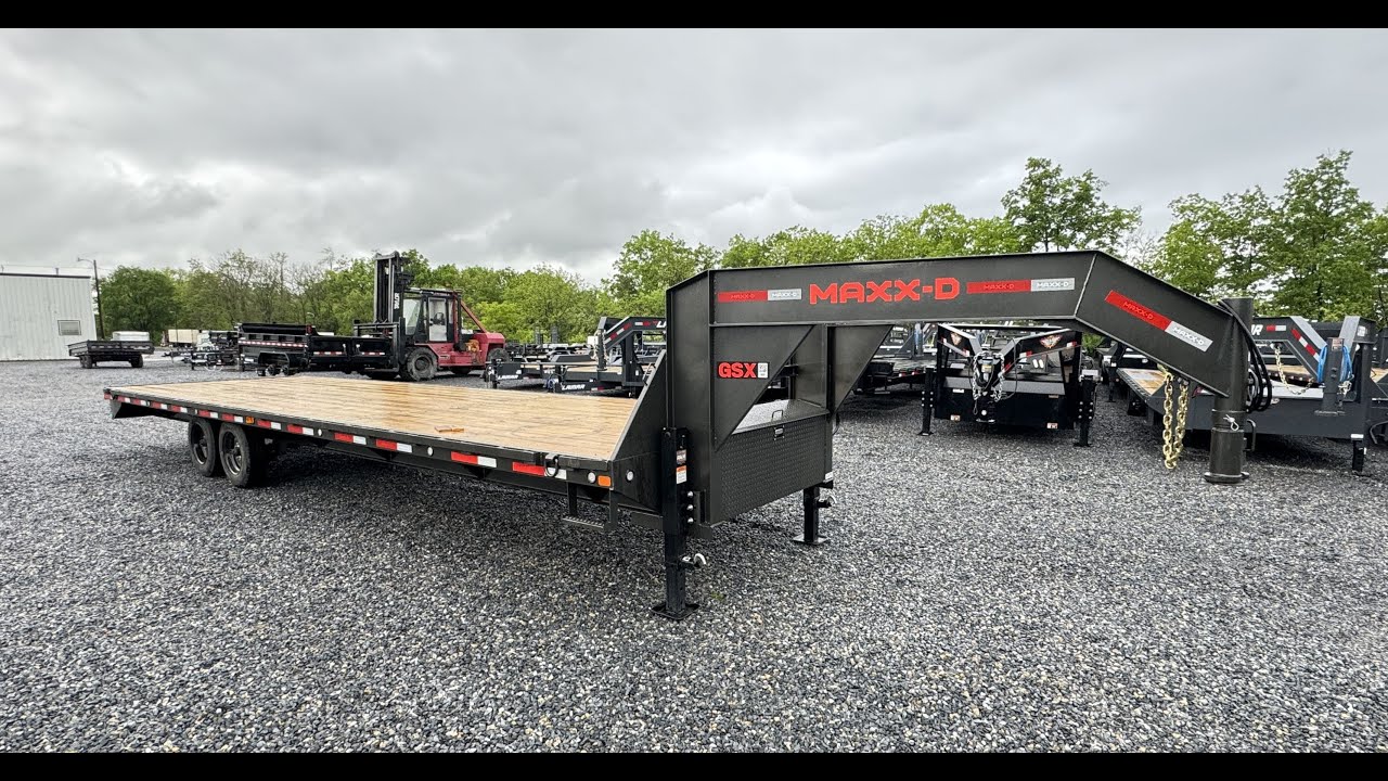 Maxxd 102x30' GSX Gooseneck Flatbed Hotshot Trailer 16000# GVW GSX10230-16