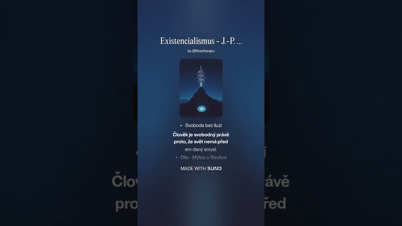 Existencialismus - J.-P. Sartre,  A. Camus, G. Marcel