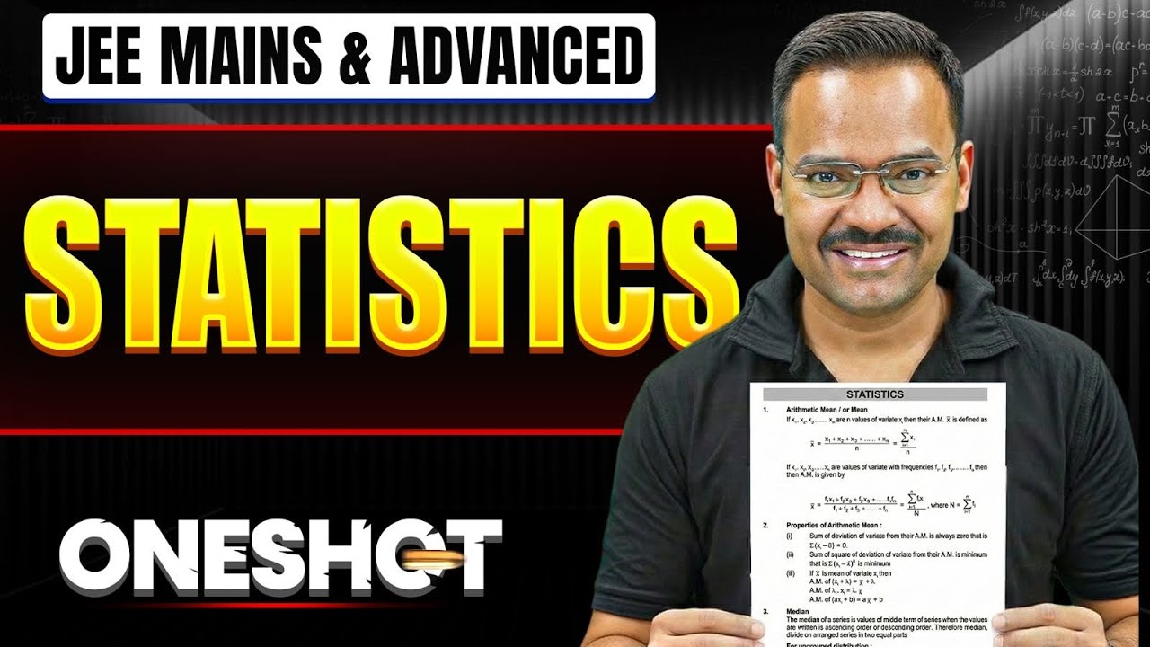STATISTICS in One Shot: All Concepts & PYQs Covered | JEE Main & Advanced