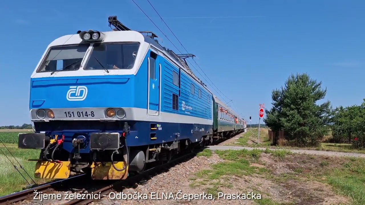 Vlaky - Odbočka ELNA, Čeperka 2025