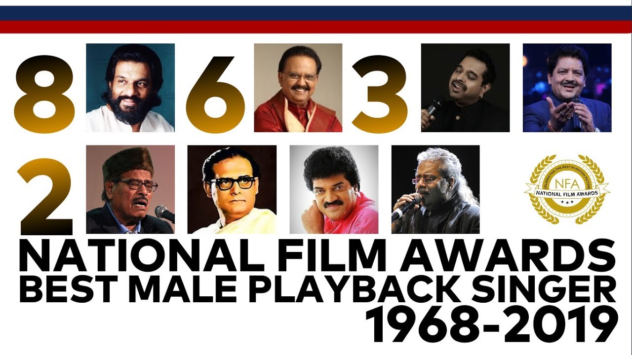 National Film Awards | Best Male Playback Singer | 1968-2019 | K J Yesudas | S P Balasubrahmanyam
