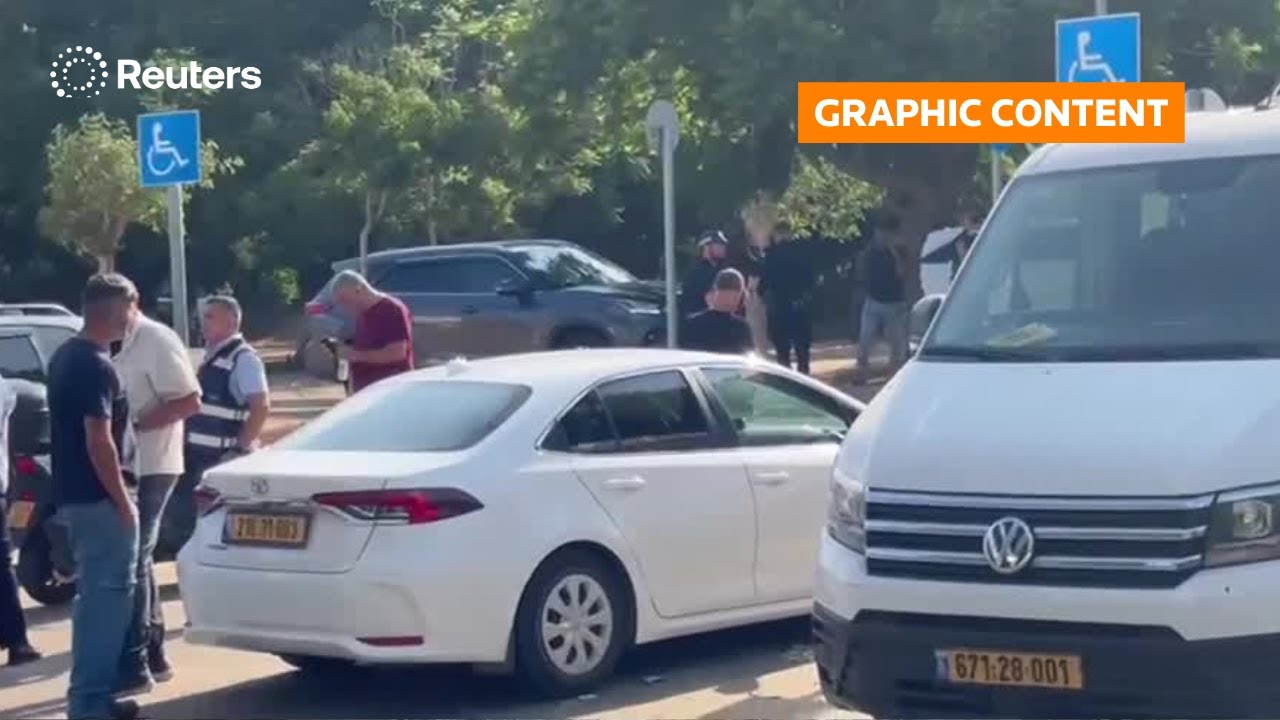 GRAPHIC WARNING: Video shows scene after fatal stabbing in Israel | REUTERS