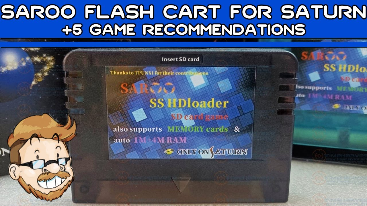 SAROO Flash Cart Review + Saturn Game Recommendations