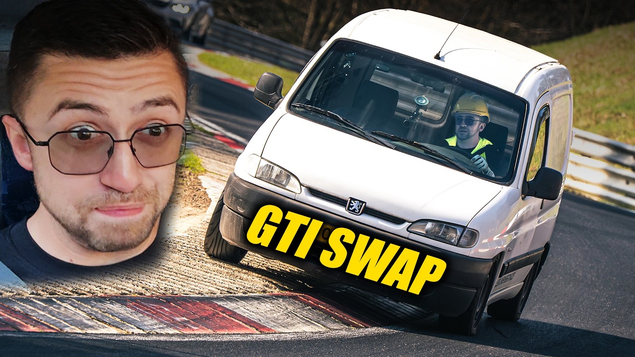 I Got TERRIFIED in a GTI-Swapped Delivery Van! // N&uuml;rburgring