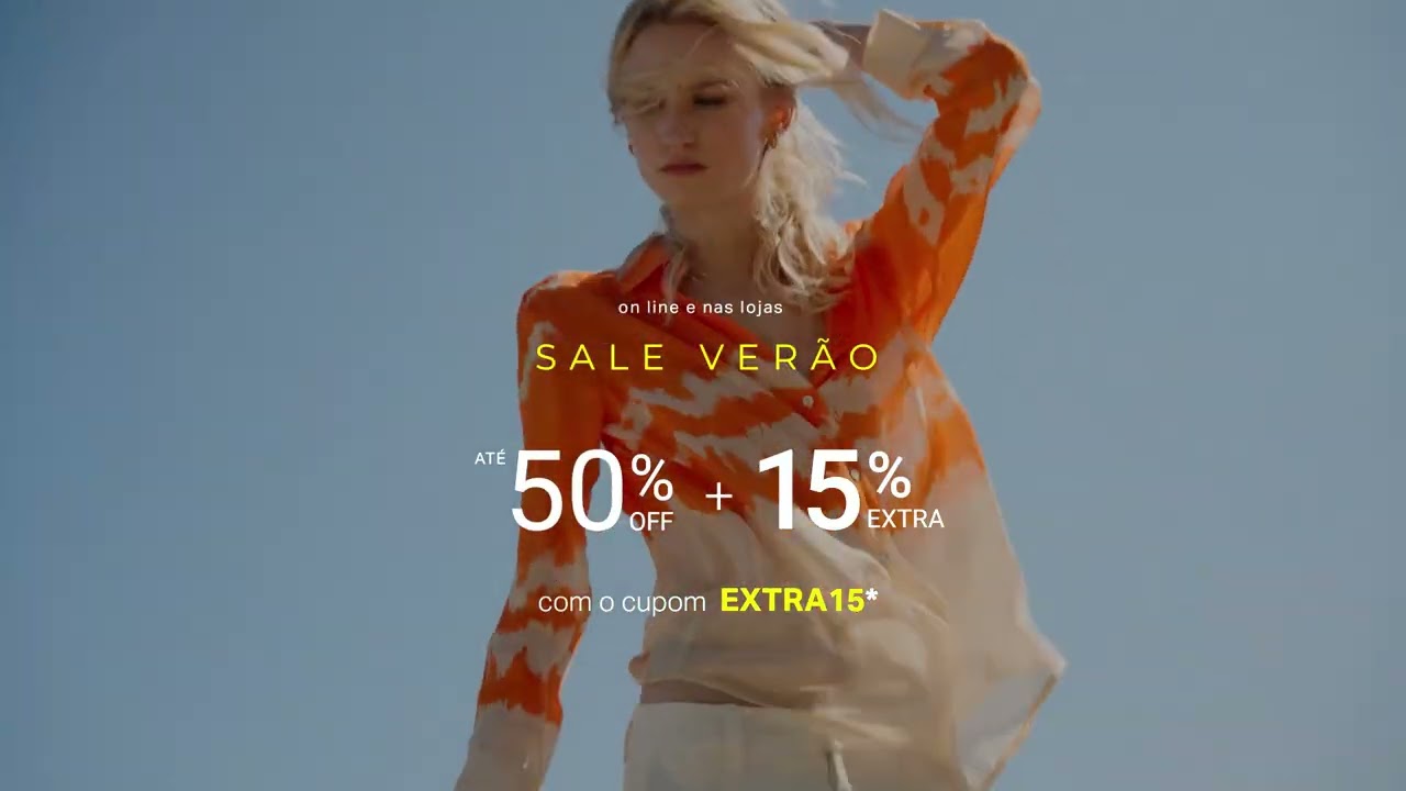 Sale Verão até 50% off + 15% off