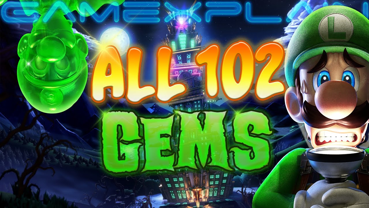 100% Luigi's Mansion 3 - All 102 Gems Guide & Walkthrough (All Floors!)