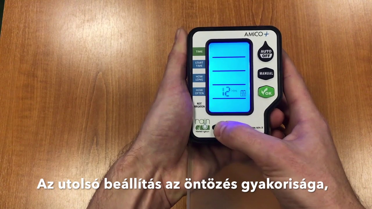 Amico Plus 1 zónás kerti csapra szerelhető öntözésvezérlő programozása