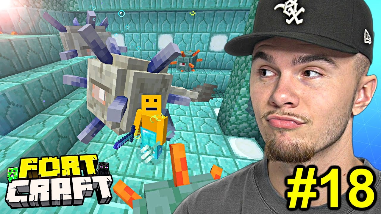 Raiding The OCEAN MONUMENT! (FortCraft Ep.18)