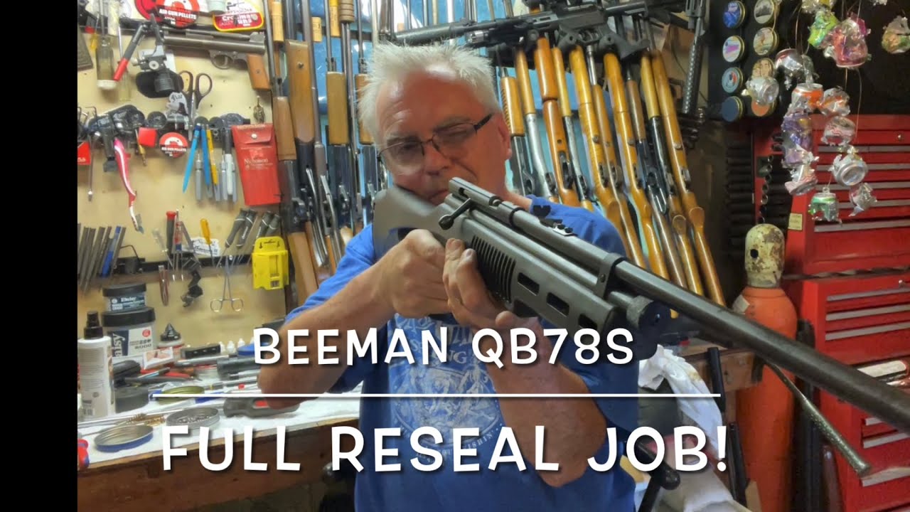 Beeman QB78S co2 rifle full rebuild. Seal kit from Crosman600repair 