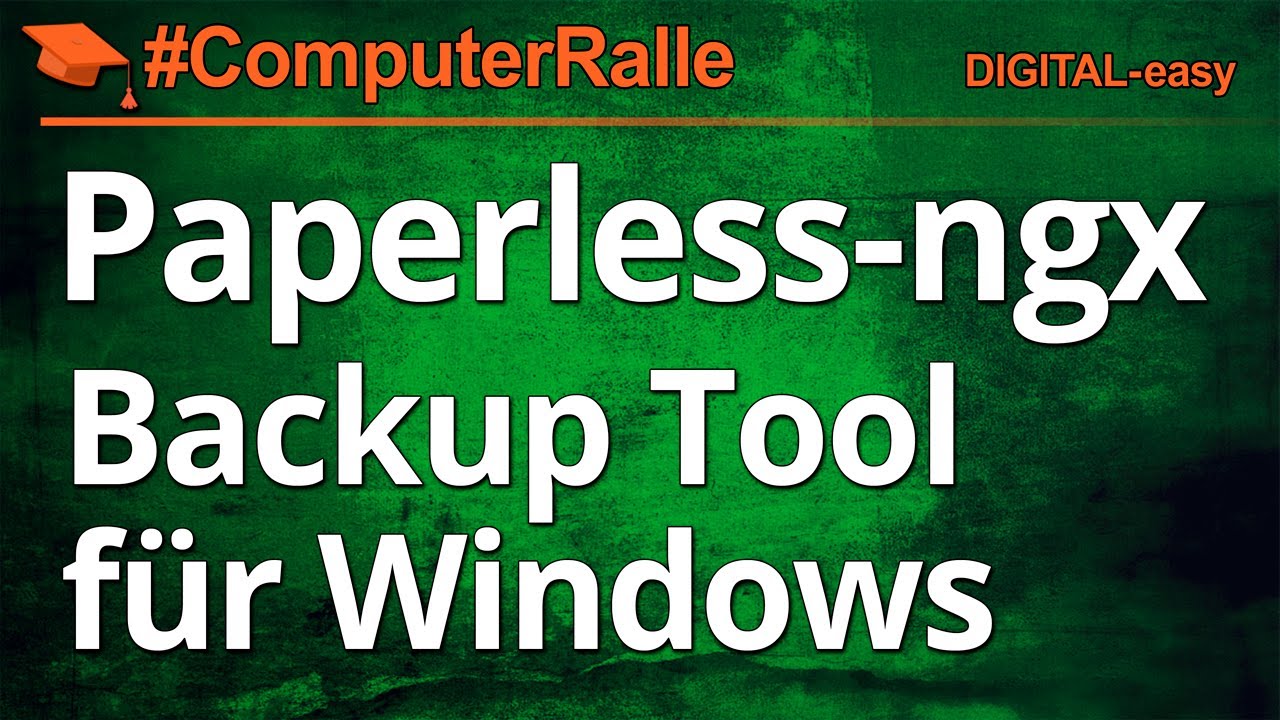 Paperless Backup Program  - Windows 11 Programm für Paperless Backup mit Benutzeroberfläche - GUI