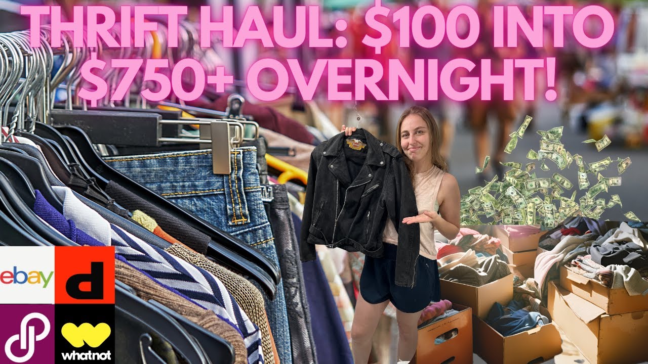 Turning $100 Into $750+ Overnight! Flea Market/Goodwill Outlet Thrift Haul To Resell + Keywords
