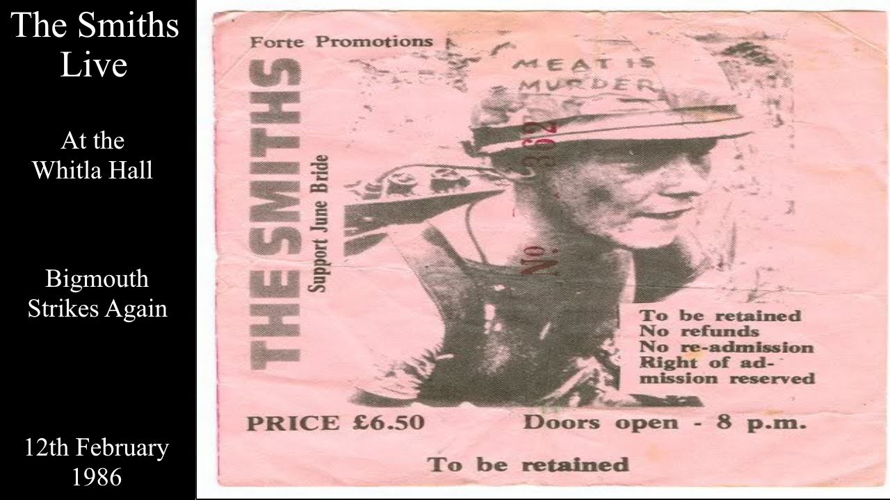 The Smiths Live | Bigmouth Strikes Again | The Whitla Hall Q.U Belfast | February 1986