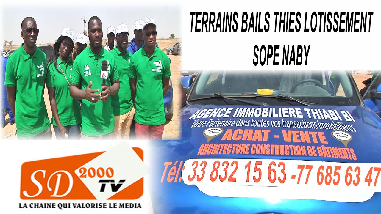 THIABI BI TERRAINS BAILS THIES LOTISSEMENT SOPE NABY
