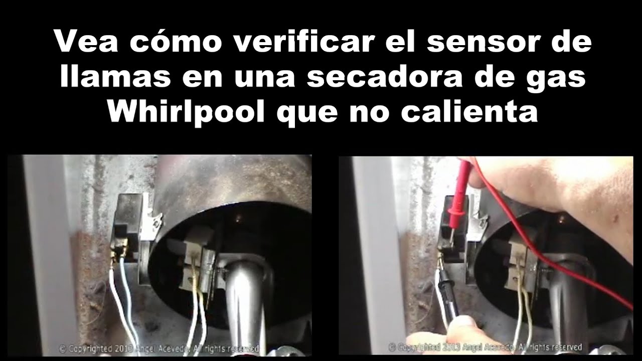 Secadora De Gas Whirlpool No Calienta - Sensor de llamas