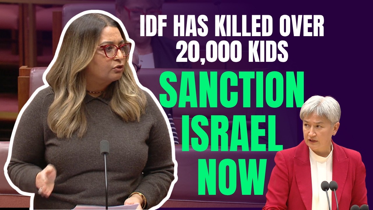 Minister REJECTS acknowledging genocide by Israel | Senator Mehreen Faruqi