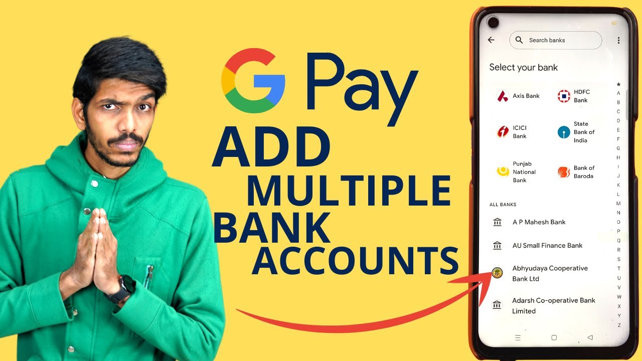 Как добавить второй банковский счет в Google Pay? | Добавление нескольких банковских счетов в GPay