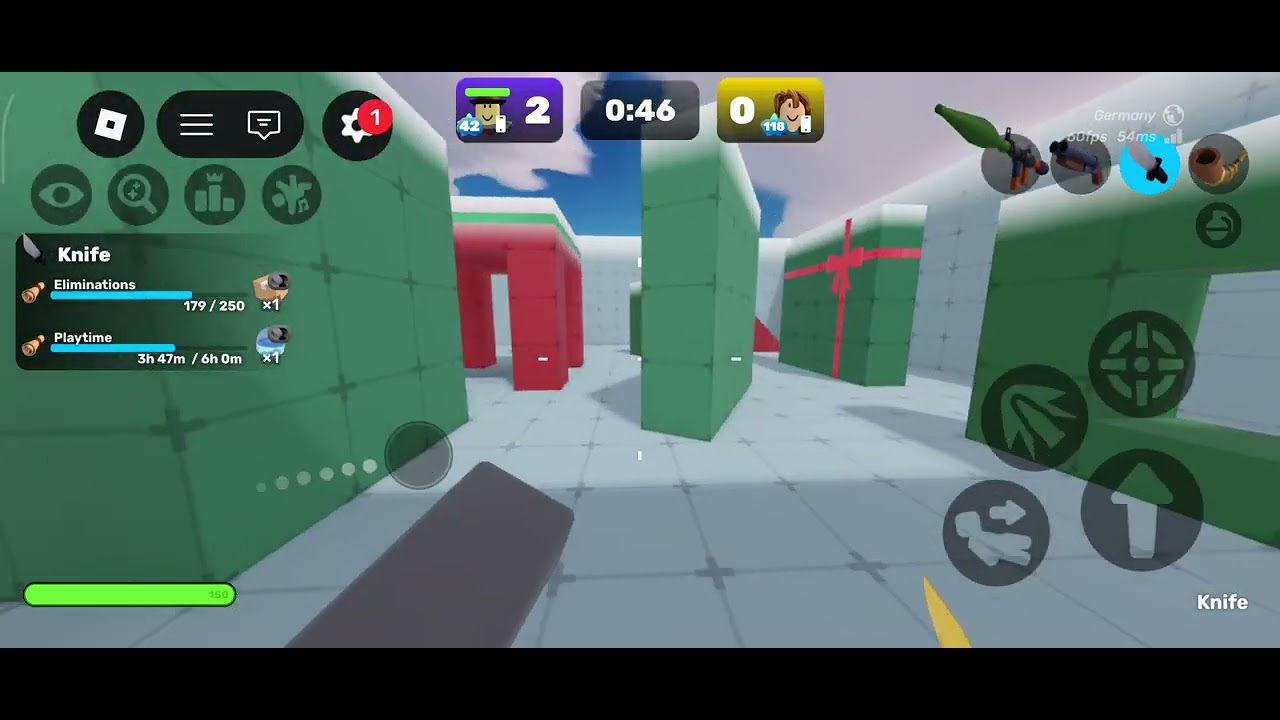 4 backstabs is crazy!|Rivals 1v1 #part2
