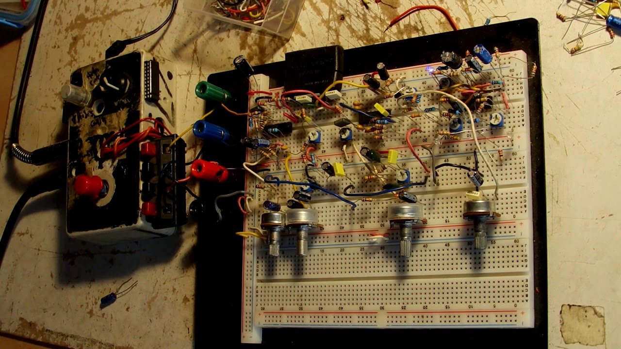Sputnik Reverb on breadboard