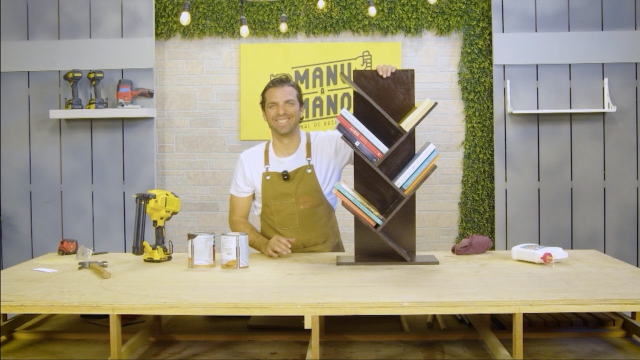 Te enseño a hacer un librero con solo 1 material DYI
