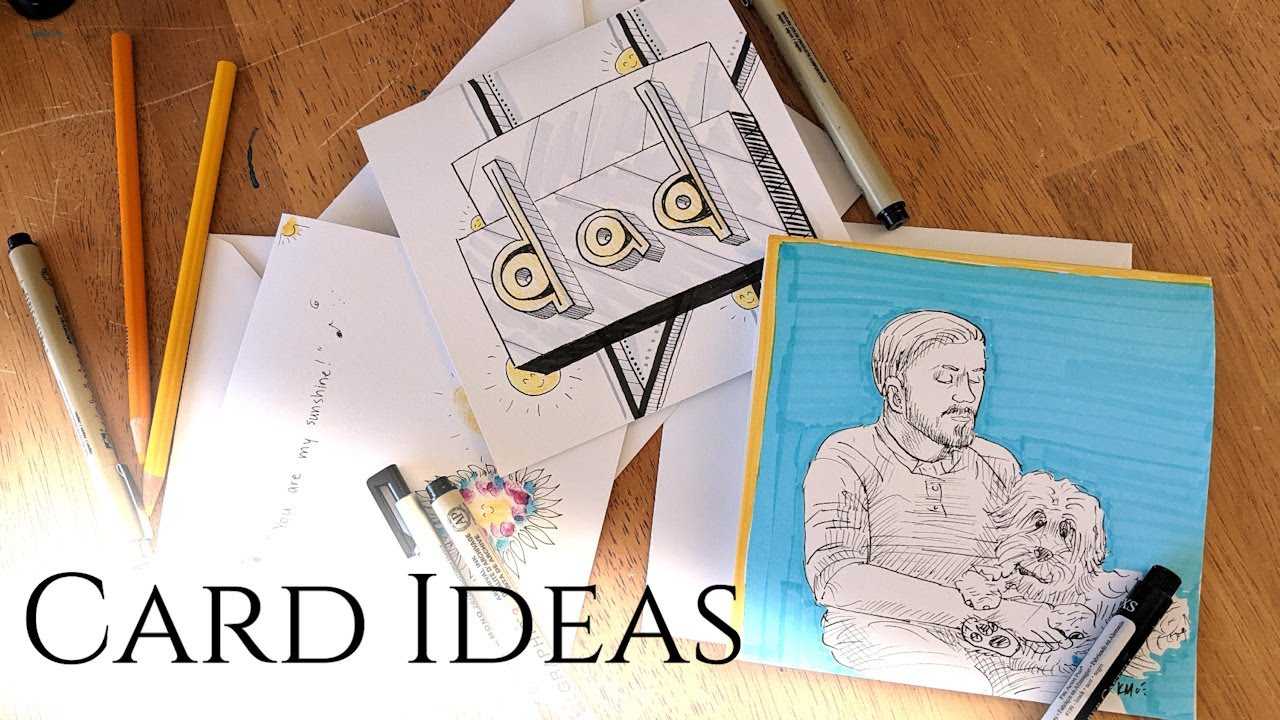Father's Day Card Ideas - One for Beginners/Intermediate/Advanced