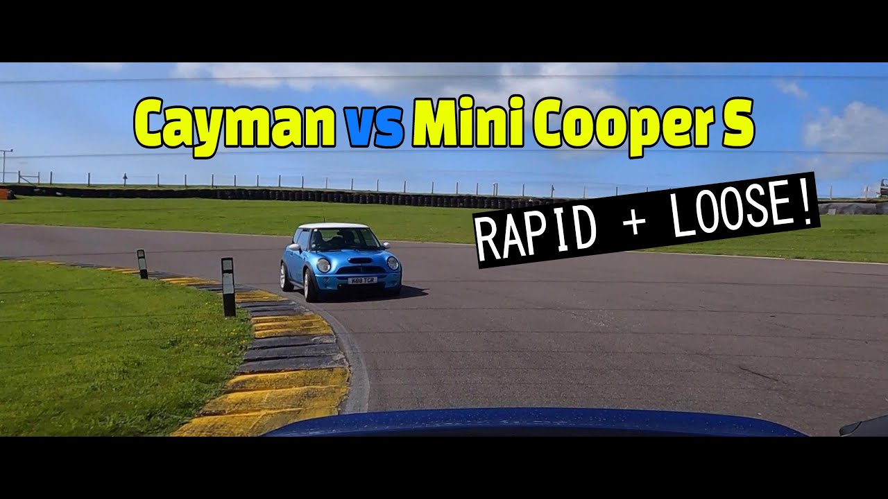 PORSCHE Cayman vs MINI Cooper S at Anglesey Coastal circuit