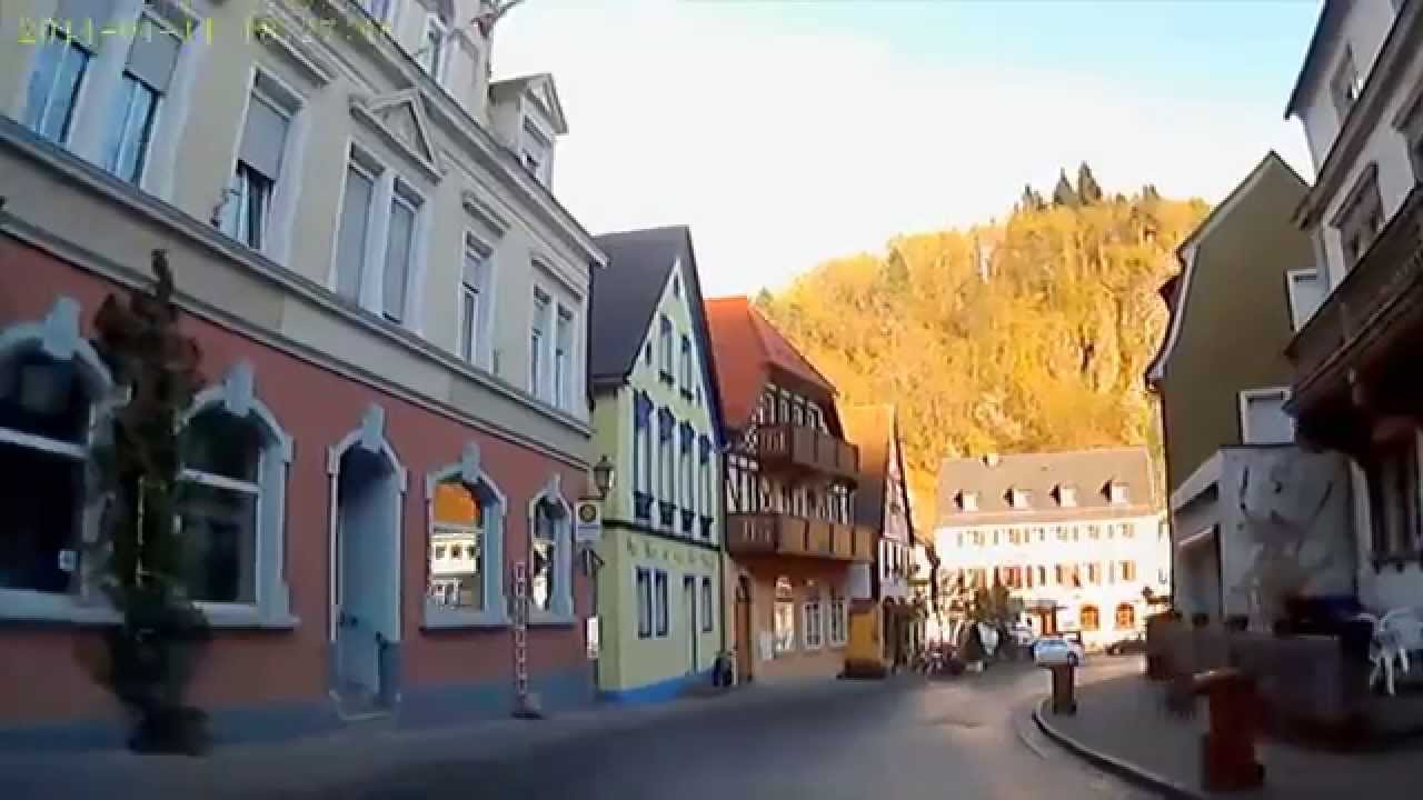 D: Bad Berneck. Landkreis Bayreuth. Fahrt durch den Ort. April 2014
