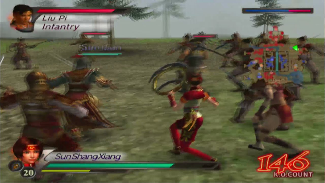 Dynasty Warriors 4 Modded Sun Shang Xiang Gameplay