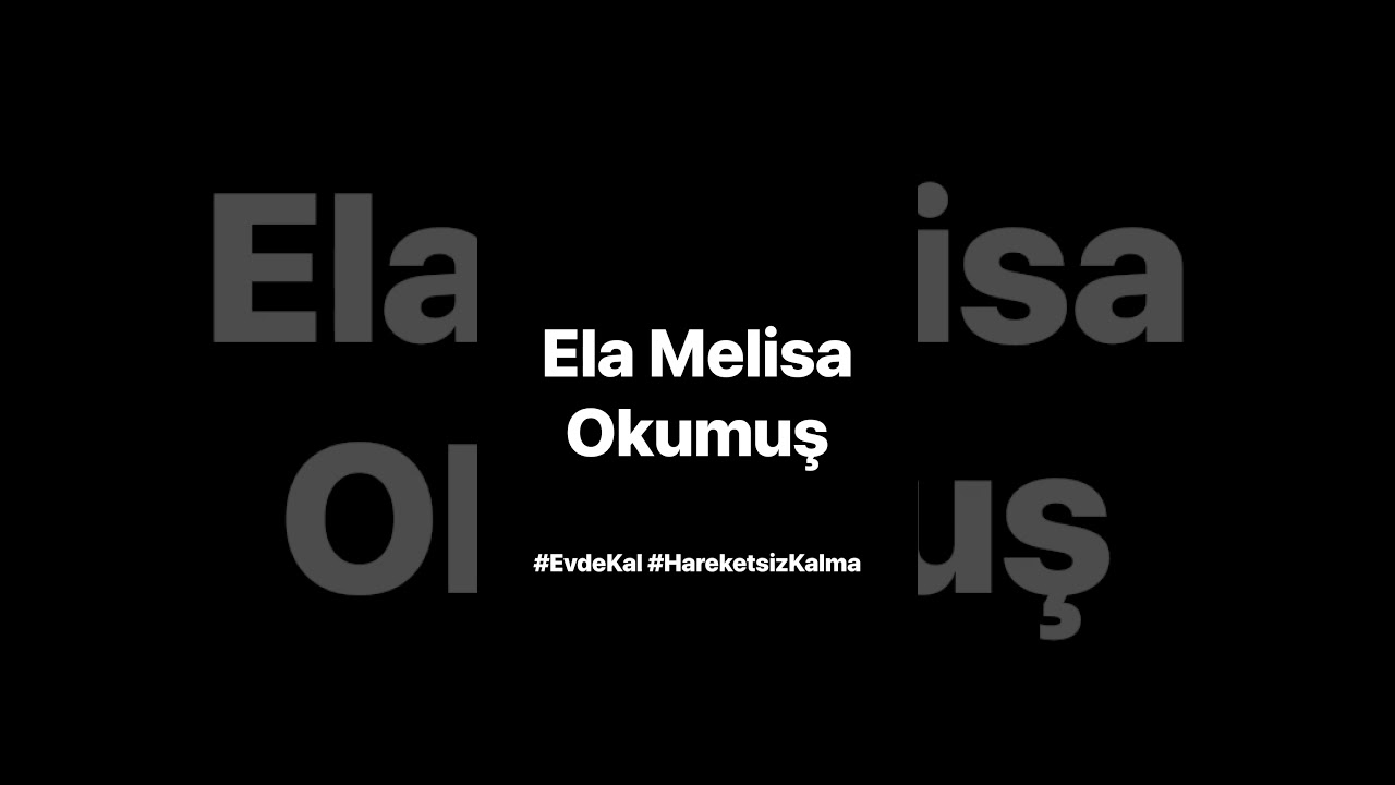 #EvdeKal #HareketsizKalma - &Ccedil;ubuklu Tenis Kul&uuml;b&uuml; Sporcu Videoları - Ela Melisa Okumuş