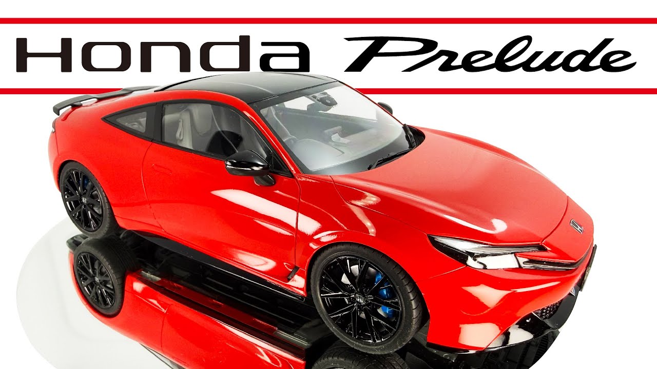 タミヤ 1/24 HONDA Prelude (BF1) 作ったよ