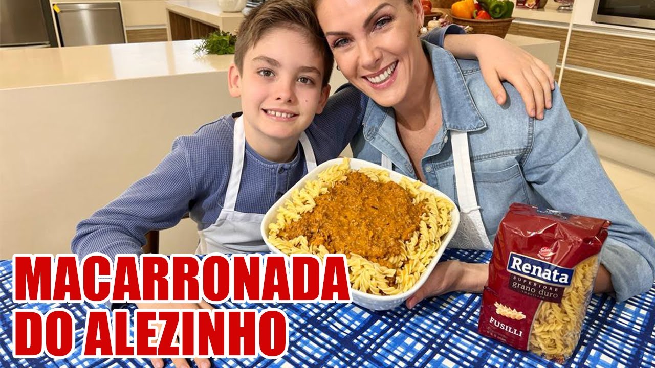 ENSINANDO A MACARRONADA DO ALEZINHO | COZINHANDO EM FAMÍLIA