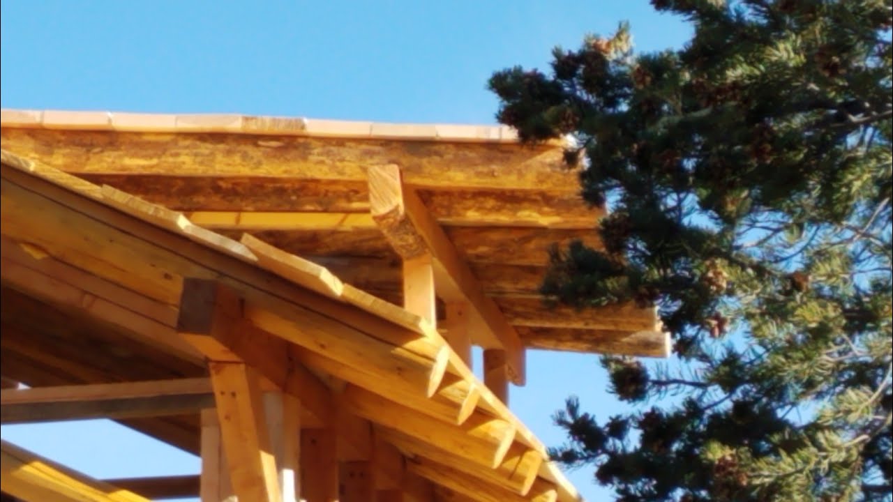 Log and Timber "Salt Box" dormer on our "off the grid" cabin (part 1)