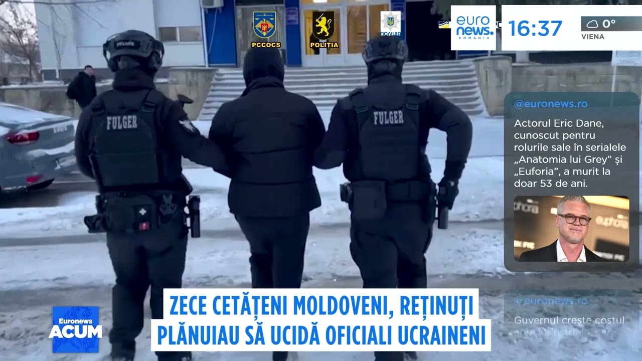 Zece cetățeni din Republica Moldova, reținuți. Suspecții plănuiau să ucidă oficiali ucraineni