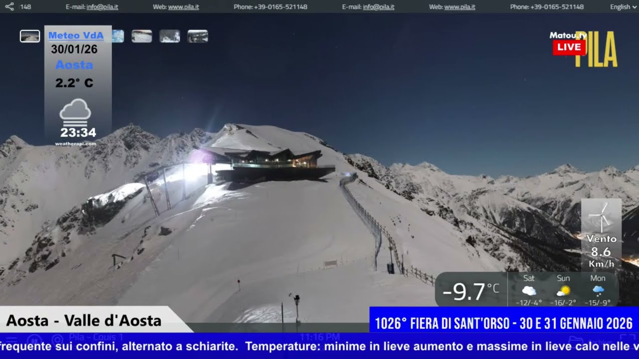 Aosta - Valle d'Aosta - meteo 31 gennaio 2026