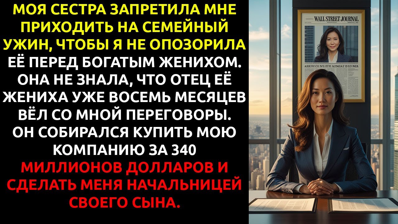 Сестра ЗАПРЕТИЛА мне приходить на помолвку — и НЕ ЗНАЛА, что её жених теперь МОЙ подчинённый.