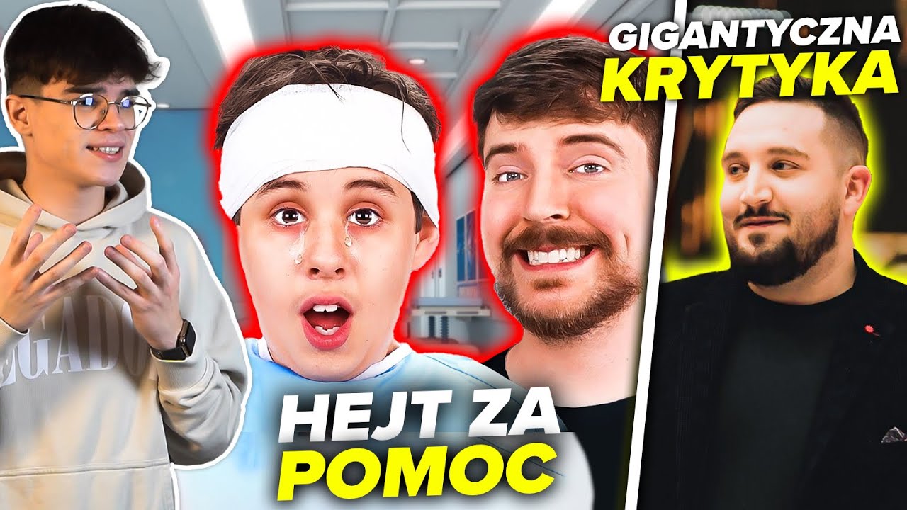 OGROMNA DRAMA MRBEAST (BOXDEL ODWALIŁ MANIANE, MORTALCIO I KARTONII, WUJEK ŁUKI)
