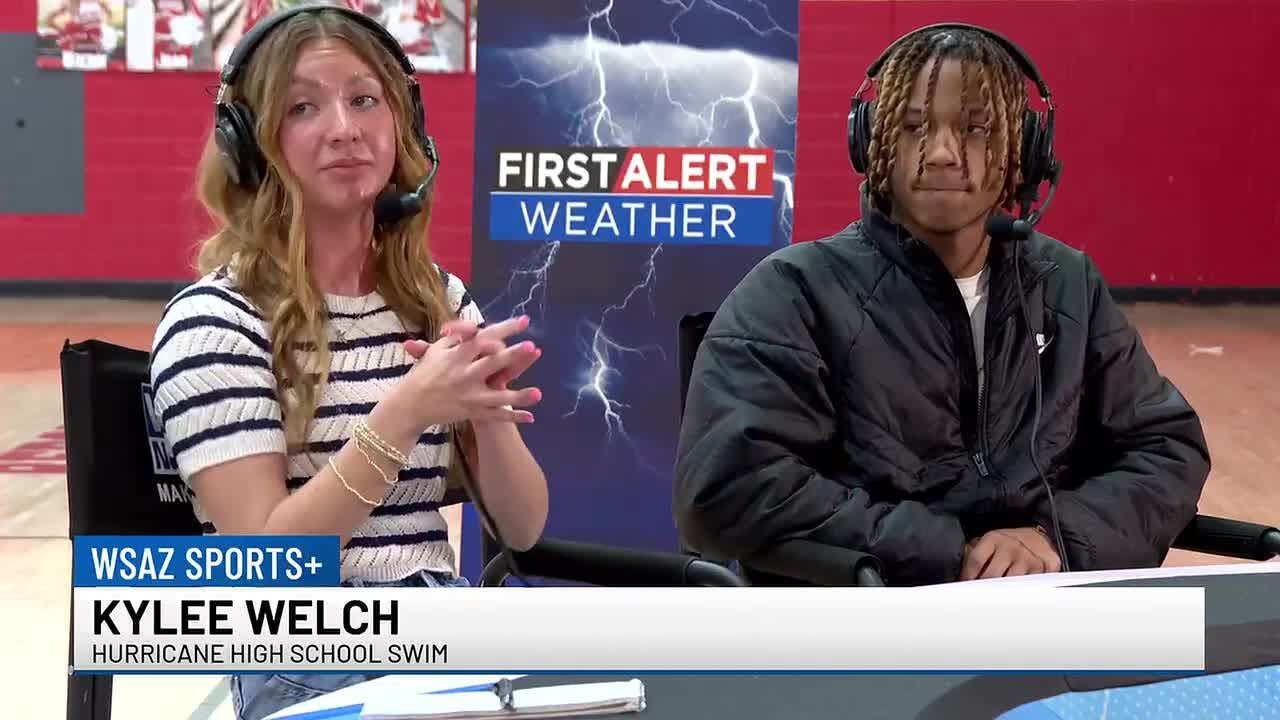 WSAZ Sports + | Kylee Welch and Malachi Smith with  Hurricane High School swimming
