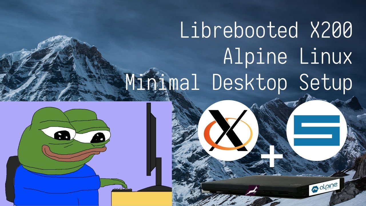 Setting up a minimal graphical environment on Alpine Linux (with the suckless triad)