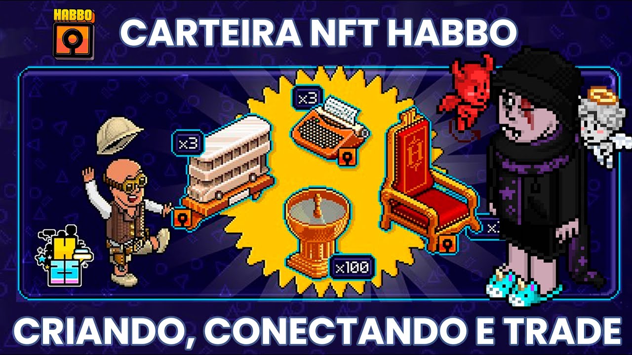 Ajuda Habbo 3 - Habbo NFT, Criando, conectando e Trade #Habbo25 #HabboNFT